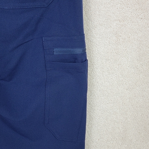 Figs Navy Yola With Yoga HighWaisted Waistband Skinny Scrub Pants Sz XXS NEW - Picture 7 of 16